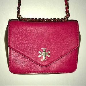 Hot Pink/Gold Tory Burch crossbody purse
